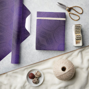 Acceptance   Violet Meditation Medallions Wrapping Paper