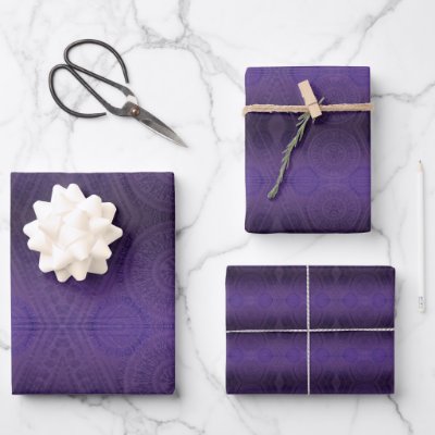 Acceptance | Violet Meditation Medallions  Wrapping Paper Sheets