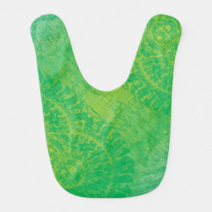 Acceptance   Yellow Green Blue Boho Medallions Baby Bib