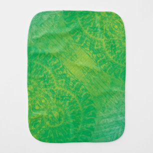 Acceptance   Yellow Green Blue Boho Medallions Baby Burp Cloth
