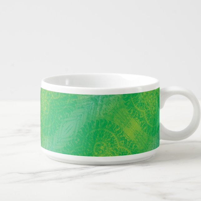 Acceptance | Yellow Green Blue Boho Medallions Bowl (Left)