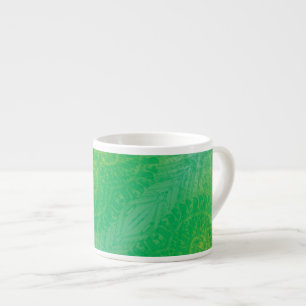 Acceptance   Yellow Green Blue Boho Medallions Espresso Cup