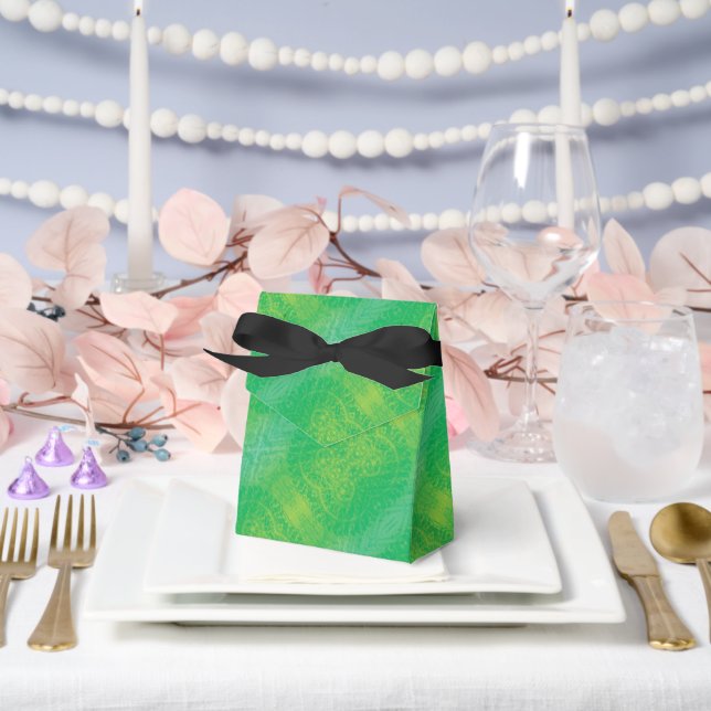Acceptance | Yellow Green Blue Boho Medallions Favor Boxes (Wedding)