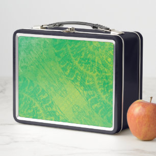 Acceptance Yellow Green Blue Boho Medallions Metal Lunch Box