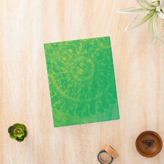 Acceptance | Yellow Green Blue Boho Medallions Mini Binder (InSitu)