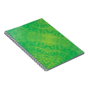 Acceptance Yellow Green Blue Boho Medallions Notebook