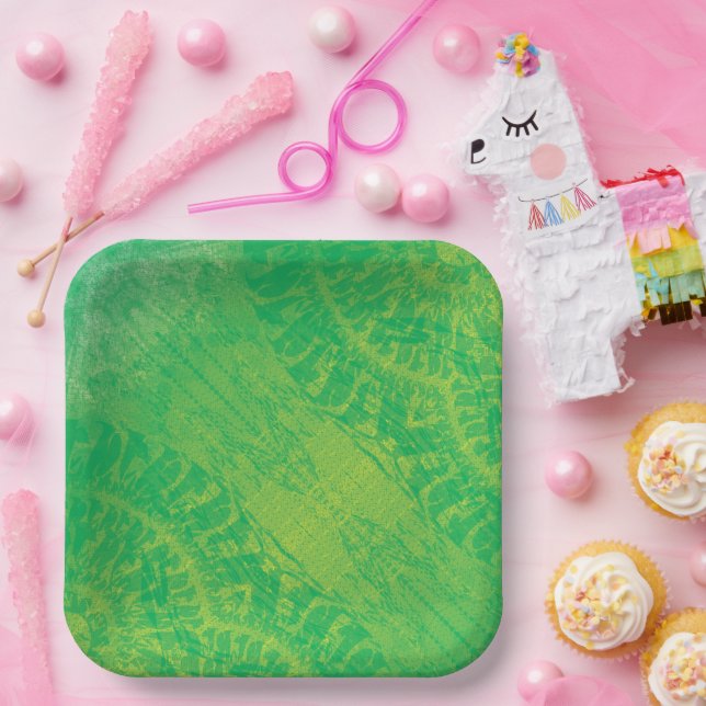 Acceptance | Yellow Green Blue Boho Medallions Paper Plates (Party)