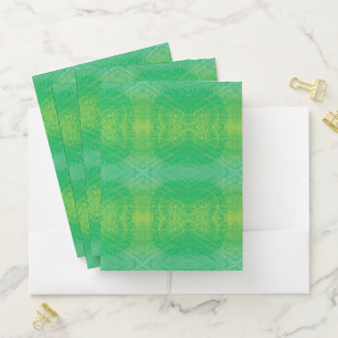 Acceptance Yellow Green Blue Boho Medallions Pocket Folder