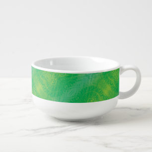 Acceptance   Yellow Green Blue Boho Medallions Soup Mug