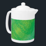 Acceptance | Yellow Green Blue Boho Medallions Teapot<br><div class="desc">Focused meditation medallions for mindful personal growth, mental clarity, energy healing, and spiritual enlightenment. Our meditation medallions and corresponding artwork are made with motifs specific to words and phrases to help focus and guide your personal growth and spiritual journey. This artwork is 4 of 6 textured round medallion designs that...</div>