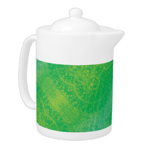 Acceptance   Yellow Green Blue Boho Medallions Teapot