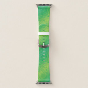 Acceptance Yellow Green Blue Shibori Pattern Apple Watch Band