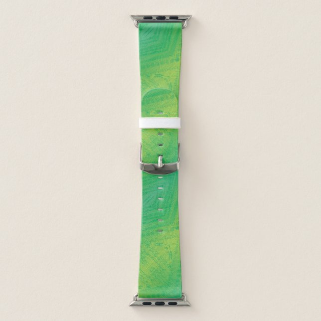 Acceptance | Yellow Green Blue Shibori Pattern Apple Watch Band (Band)