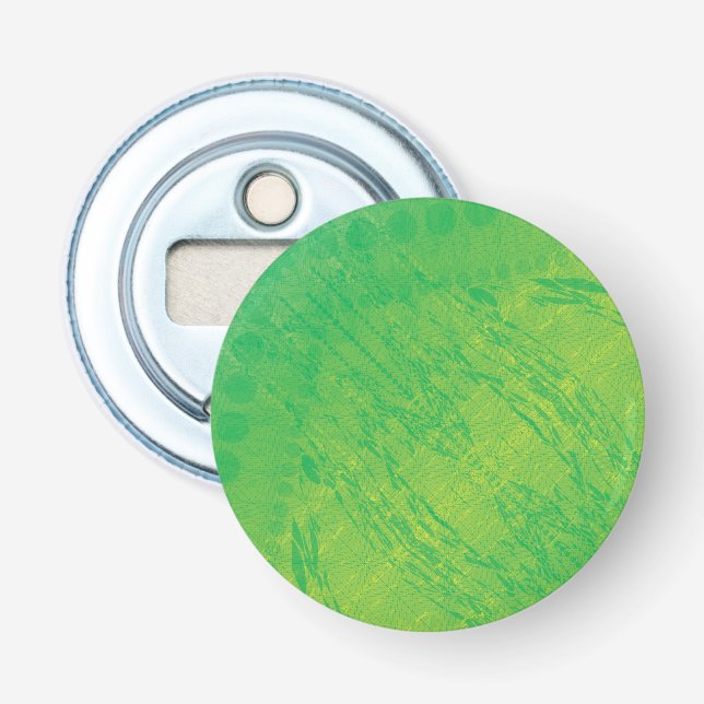 Acceptance | Yellow Green Blue Shibori Pattern Bottle Opener (Front)