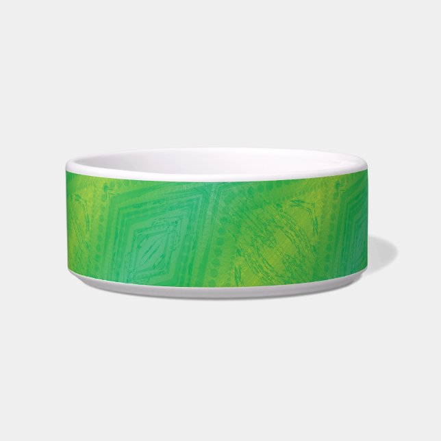 Acceptance | Yellow Green Blue Shibori Pattern Bowl (Front)