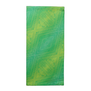 Acceptance Yellow Green Blue Shibori Pattern Cloth Napkin
