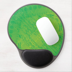 Acceptance   Yellow Green Blue Shibori Pattern Gel Mouse Pad