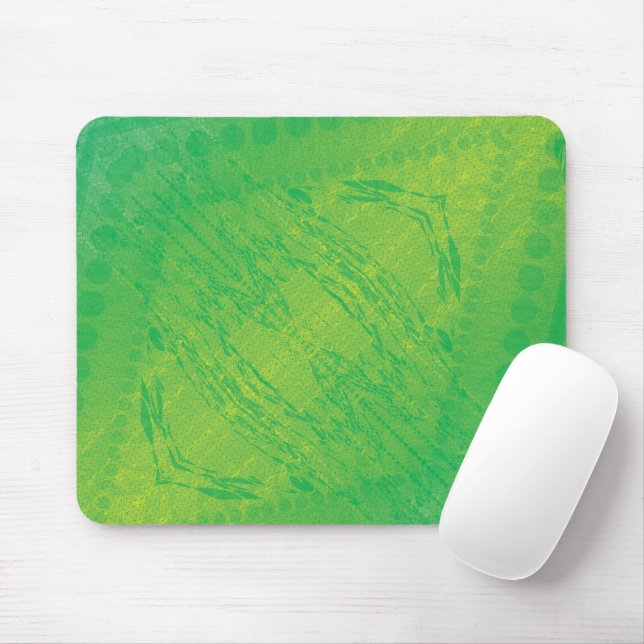 Acceptance | Yellow Green Blue Shibori Pattern Mouse Pad (With Mouse)