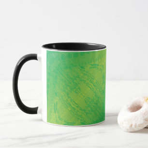Acceptance Yellow Green Blue Shibori Pattern Mug