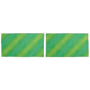 Acceptance Yellow Green Blue Shibori Pattern Pillow Case