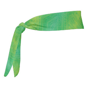 Acceptance   Yellow Green Blue Shibori Pattern Tie Headband