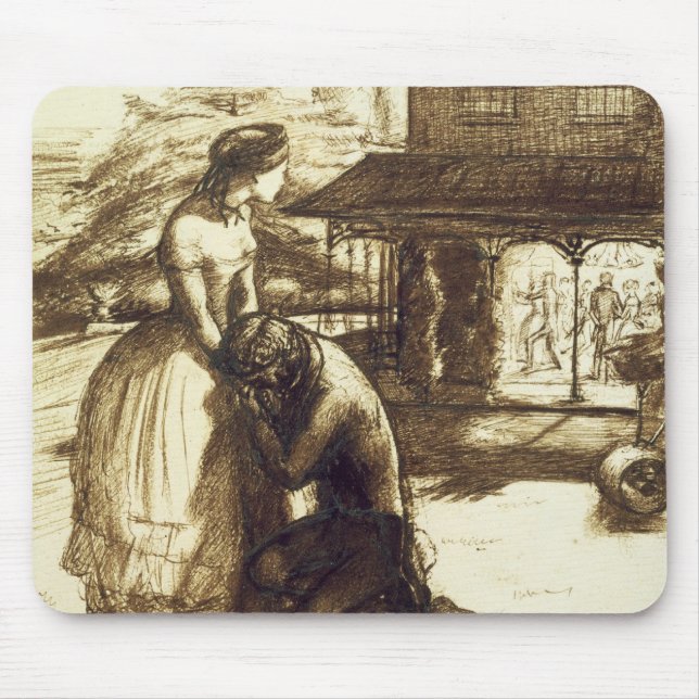 Accepted, 1853 (pen & brown ink on paper) mouse pad (Front)