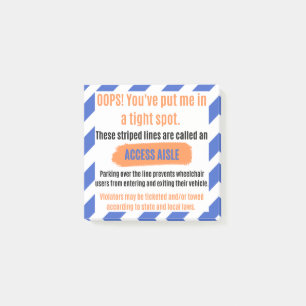 Access Aisle Advocacy Sticker Post-it Notes