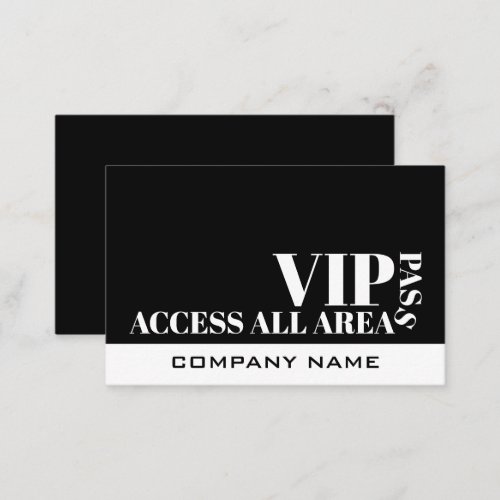 Access All Areas Design VIP Cards