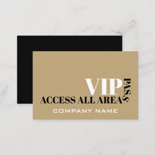Access All Areas Design VIP Cards