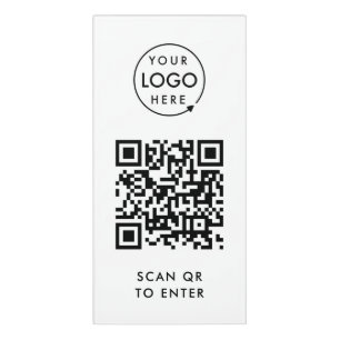 Access Control   QR Code Business Logo Entry Door Sign