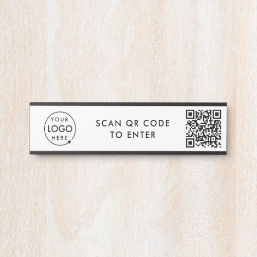 Access Control  QR Code Security Lock Entry Door Sign