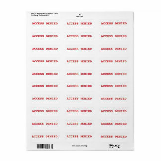 access denied label