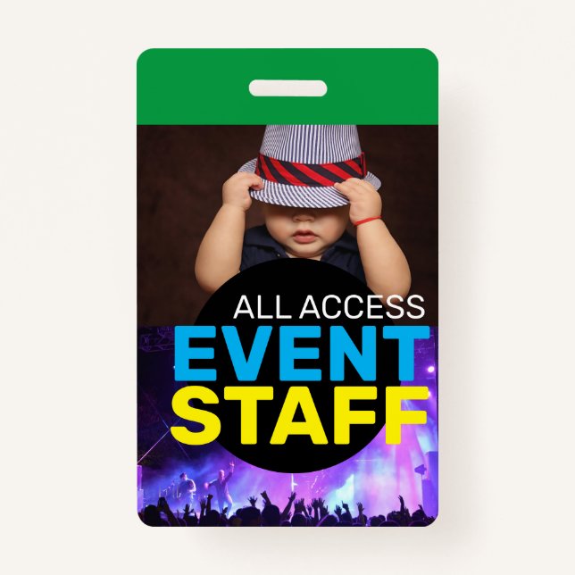 Access event staff badge (Front)