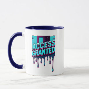 Access Granted Retro Tech & Cybersecurity Floppy Mug