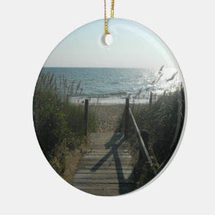 Access To The Beach Ceramic Ornament