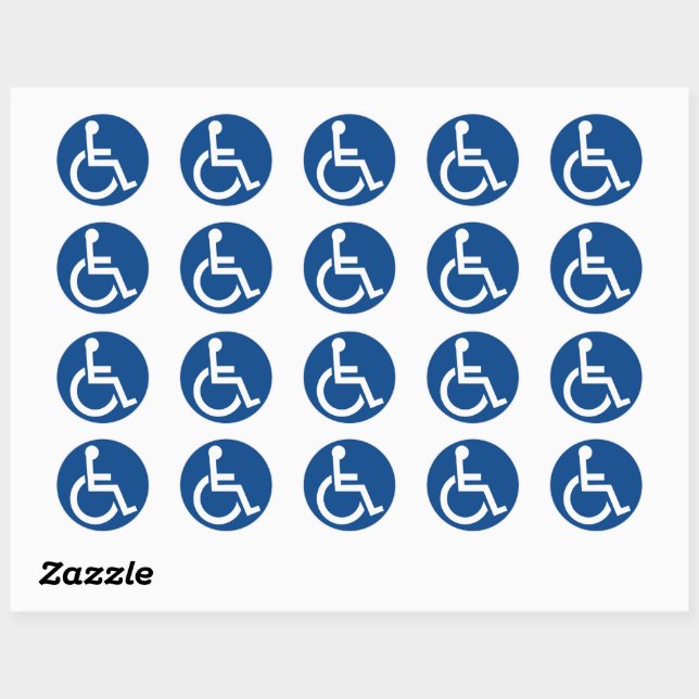 Accessibility Classic Round Sticker (Sheet)