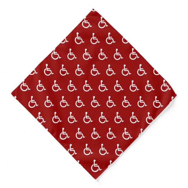 Accessibility Icon Pattern Bandana (Front)