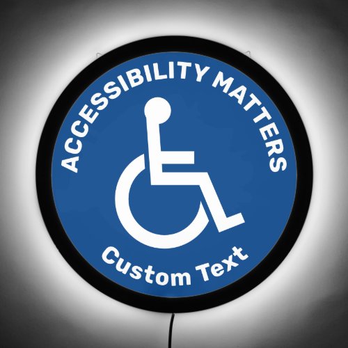Accessibility  LED sign
