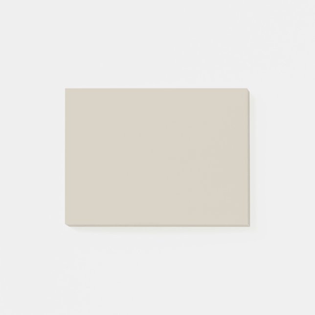 Accessible Beige Solid Color Post-it Notes (Front)