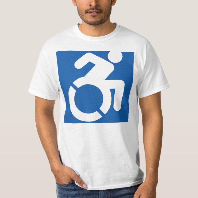Accessible Icon White T-Shirt (Front)