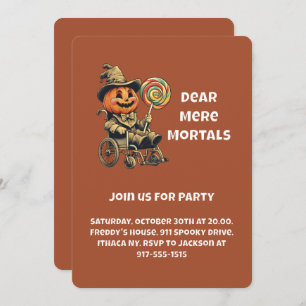 Accessible Jack o lantern Halloween Party Invitation
