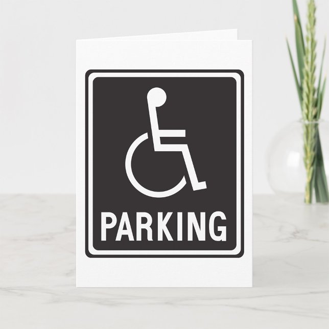 Accessible Parking Sign Wheelchair Symbol Card (Creator Uploaded)