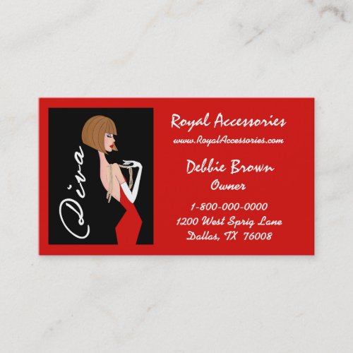 Accessories and Fashion  DIVA Business Cards