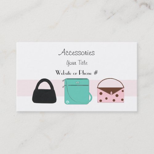 Accessories Designer Handbags Business Card