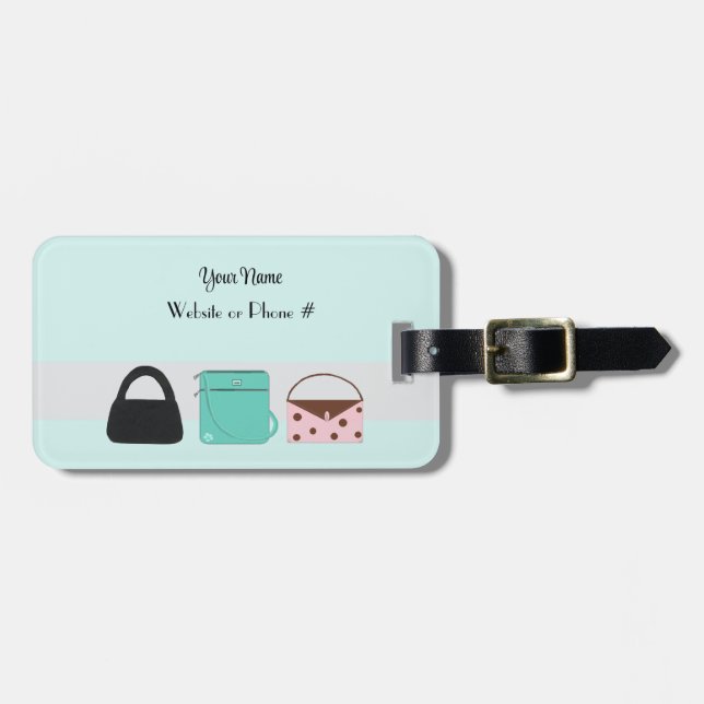 Accessories Designer Purse  Luggage Tag (Front Horizontal)