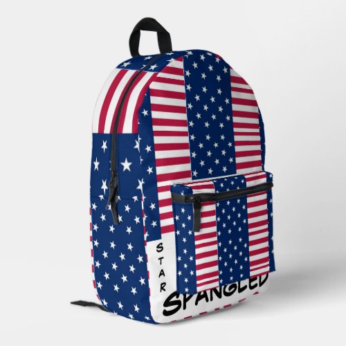 Accessorize with American Pride Star Spangled Art Printed Backpack