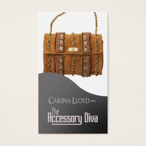 Accessory Diva: Jewelry Fashion Seller Business Card