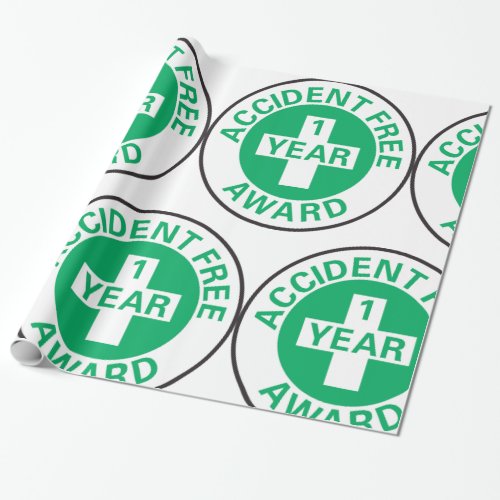 Accident Free Award Wrapping Paper