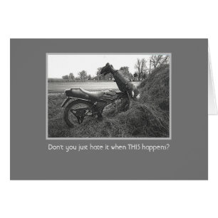 "ACCIDENT/humor/motorbike Cards