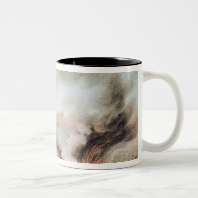 Accident on the Versailles to Bellevue Railway Two-Tone Coffee Mug (Right)
